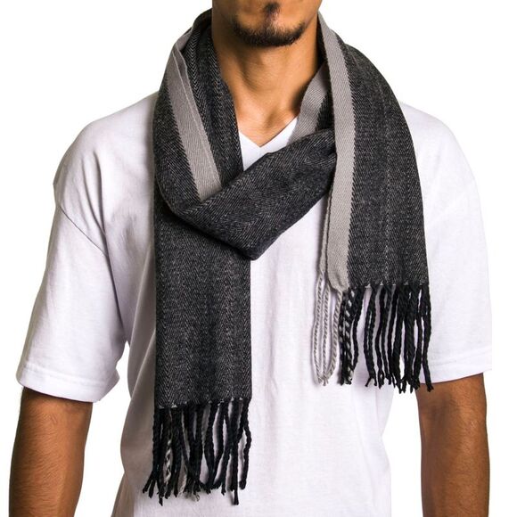 Alpine Swiss Mens Scarf Softer Than Cashmere Scarves Plaids Womens Winter Shawl - Picture 2 of 4